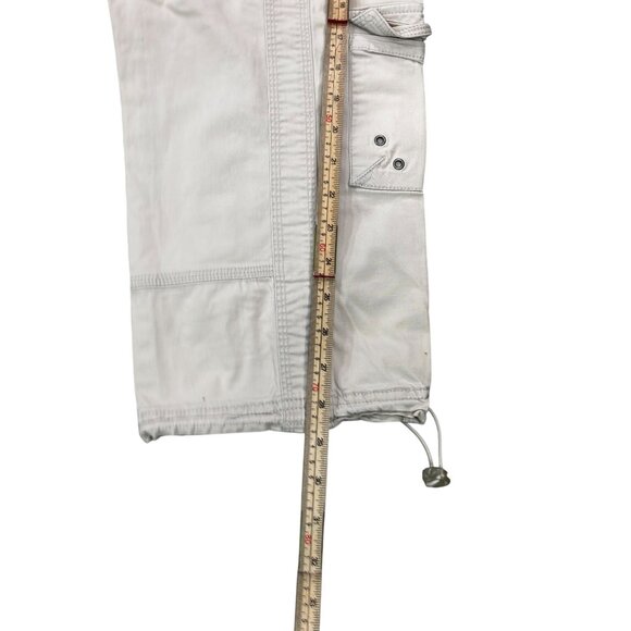 Style & Co Womens Petite Cargo Pants 6P Beige Cotton Blend - Picture 6 of 9
